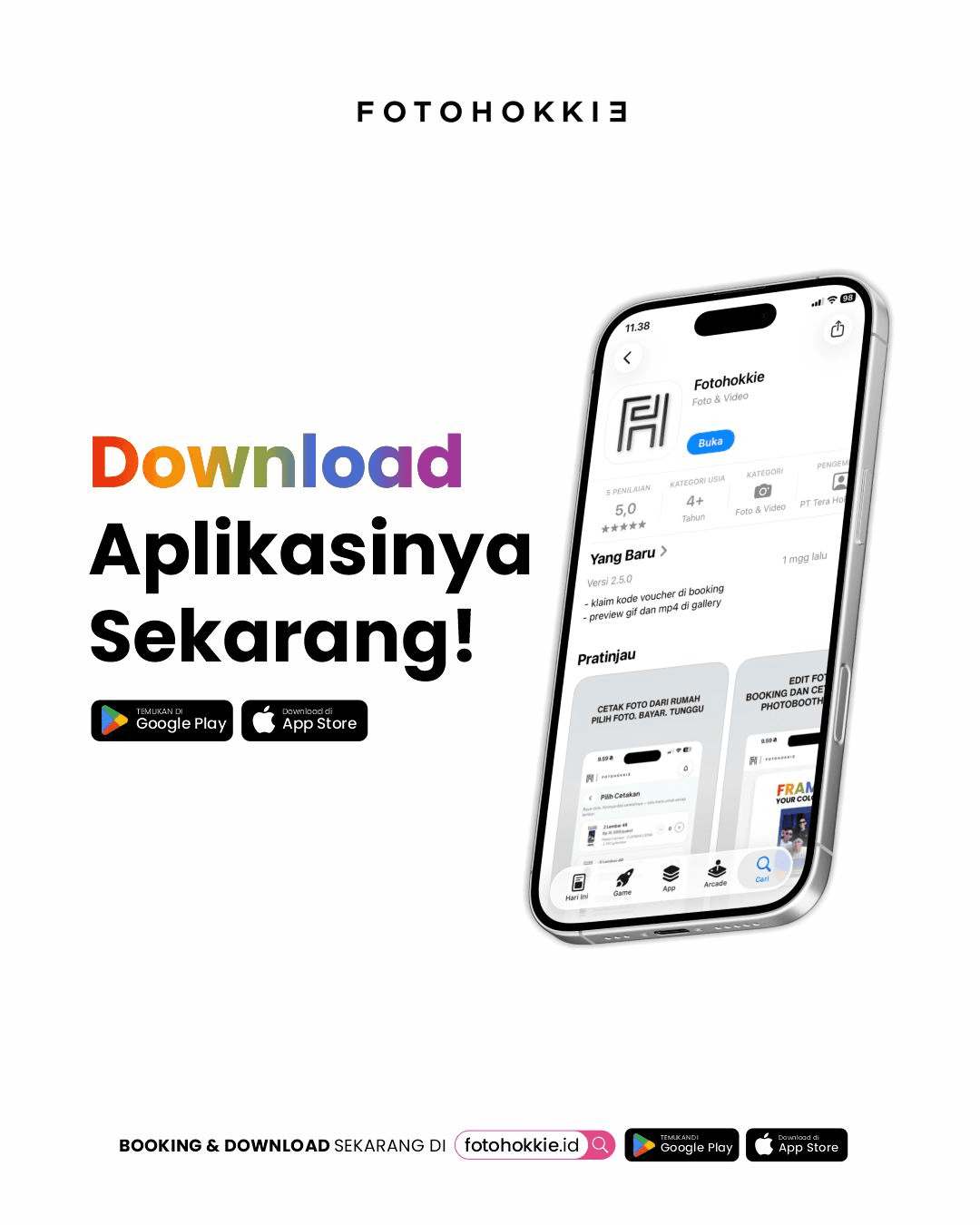 Lebih Praktis! Fitur Lengkap Aplikasi Baru Fotohokkie